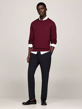 TOMMY HILFIGER | Pull | dunkelrot